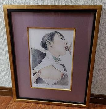 Amazon.co.jp: 石川吾郎 「CAの女 5」絵画 リトグラフ 真筆